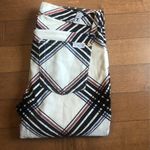 7 For All Mankind Skinny Cream Velvet & Black Plaid Hoilday Pants size 27 Photo 3