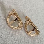 Small Rose Gold Filled D Ring Horse Bit Hoop Earrings Pink Photo 1