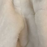 White Faux Fur Coat Size M Photo 2