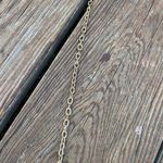 Francesca's Francesca’s Collection Gold And White Chain Satchel Photo 3