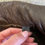 Marc New York Dark Brown Leather Bomber Jacket Medium Photo 7