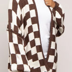Pinkblush  Checkered Cardigan Sweater Photo 0