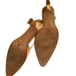 Larry Stuart Collection Elegant Gold Slingback Heels Luxury Size 8.5 Holiday Photo 9