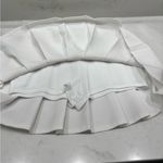 White Pleated Skirt with built in shorts Size M Photo 4