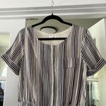 Anthropologie Harlyn Women's Striped Jumpsuit Size S Linen Blend Multicolor Photo 3