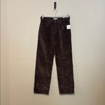 Free People  We The Free risk taker cord straight leg pants in chocolate truffle Photo 3