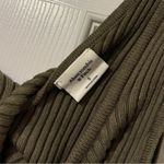 Abercrombie & Fitch  Reversible Knit Ribbed Mini Dress Size Small Green Sweater Photo 4
