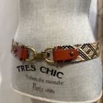 J.Crew Elegant Brown and Beige Patterned Belt Photo 3