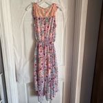 LC Lauren Conrad LC Lauren‎ Conrad Disneys Cinderella Hi Low Floral Dress Womens Size Medium Lace Photo 3