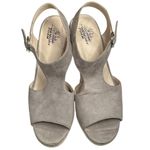 Life Stride Velocity Shoes Womens Size 9.5M Taupe Wedge Sandals Memory Foam Flex Photo 3