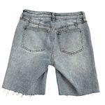 Free People NWT  We The Free‎ Avery Bermuda Denim Jean Short Size 25 Pacific Blue Photo 5