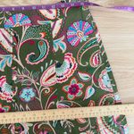 Loft 8 NEW Paisley Seamed Button Midi Skirt Slit Cut Front Green Colorful Floral Photo 9