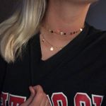 Gold Double Layer Star Choker Photo 0