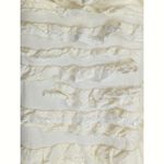 J.Crew  Layering Cream Tiered Ruffle Sequin Scoop‎ Neck Tank Top Blouse Size XS Photo 2