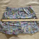 Lucky in Love Geometric Foil Print Athletic Skirt Sz M Tennis Golf Activewear Silver Size M Photo 6