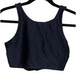 Beach Riot  Black Glitter Open-Back Sports Bra Women’s Size Large Photo 0