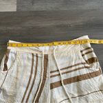 Rip Curl  Shorts Elastic Waist Brown Tan Cream Stripe XL Photo 6