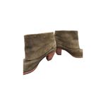 Alice + Olivia olive suede Caden Sue Slouchy upper with folded collar buckle Photo 4