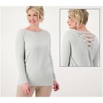 Barefoot Dreams  Size XL  CozyChic Lite Lace-Up Pullover $140 Photo 2
