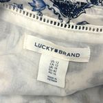 Lucky Brand NWOT  Blue White Floral Paisley Faux Wrap Mini Sundress - Size 12 Photo 11