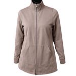 Eileen Fisher Womens Organic Cotton Zip Long Sleeve Active Cardigan Jacket PM Photo 2