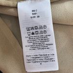 Ganni  Long Sleeve Smocked Dress  Light Brown Snakeskin Print Size 38 Us Size 6 Photo 7