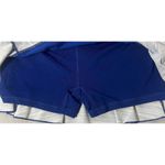 Nike  Women's Golf Skort Blue White Striped Pleated Athletic Activewear Size M Photo 5