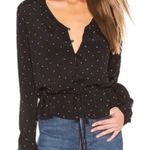 Rails Beaux Blouse in Black Offset Dot size XS Revolve $158 Photo 0