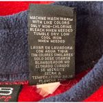 Fleece‎ Christmas Sweatshirt Santa Snowman Embroidered Holiday Pullover Red Size L Photo 4