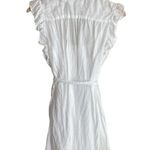 frame denim FRAME Lauren Ruffle Dress in White Photo 2