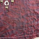 Miss Me S Small Shirt Burnout Embellished Studded Boho Top Sheer Animal Print Photo 3