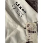 AEXAE Tyra Tie Side Bikini Bottom in White Small New Womens Swim Suit Photo 6