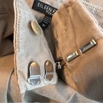 Eileen Fisher Woman Size 1X Khaki Tan Cropped Pants Tabbed Pant Legs Zip Close Photo 5