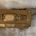 Michael Kors  Panama Straw Woven Straw Clutch Shoulder Bag Photo 0