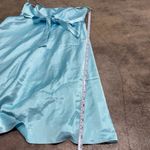 American Vintage Vintage Turquoise blue satin coquette babydoll bow dress Photo 2