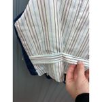 Calvin Klein Sport Denim Vest Women's Size S Striped Lining Pockets Button VTG Blue Photo 4