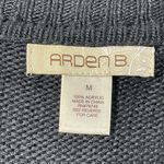 Arden B Black Silver Metallic Sweater Dress Size M Photo 5