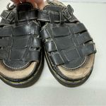 Dr. Martens Dr Marten Vintage Black Leather Fisherman Sandals Women’s 12 Chunky Lug Sole 90s Photo 10