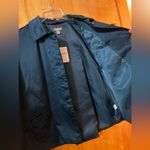 J.Jill Blazer Jacket Top Lantern Sleeve Peacock Blue Pleated Back NWT Medium Photo 12