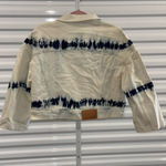 Stella McCartney white Navy Tie-Dye Jean Jacket Size Large Photo 1