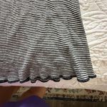 Ralph Lauren Lauren Black & White Stripe Print Ruffle V-Neck Nightgown Size XL Photo 3