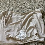 Victoria's Secret  Cream Ribbed Lace Accent Pajama Shorts Photo 4