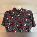 Kathy Ireland  Women Pullover Short Sleeve Floral Design Blouse,Made In USA|Sz:M Photo 1