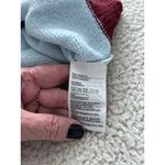 H&M Divided Womens Striped Knit Pink Gold Blue Burgundy Sweater CrewNeck Size S Photo 5