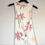 𝅺35MM CLOTHING Floral Tie Swim Cover Medium White Photo 5
