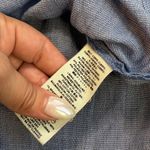 Free People  Thats a Wrap Shirt in Chambray Combo Blue Photo 11