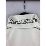 Women’s Mepintang White Leather Sports Jacket Size L Size L Photo 9