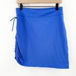 Athleta  Celine Swim Skirt Size Small Blue Sarong Athletic Ruched Tidal Cinch Photo 1