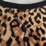Faded Glory  fuzzy leopard sweatshirt Photo 3
