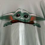 Disney Star Wars Baby Yoda Mint Green Sweatshirt Photo 2